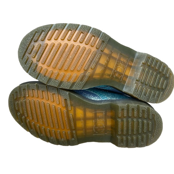 Dr. Martens 1460 Pascal Glitter Boots Blue Size 5 US Ladies - Picture 6 of 10